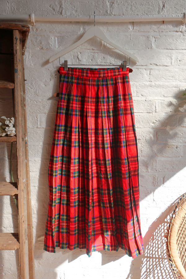 Vintage Kilt - Pride Red Tartan - Size XXS