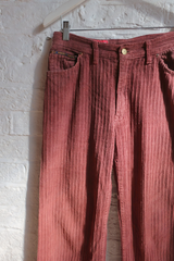 Vintage Trousers - Concord Mauve Purple Corduroy - W31 L31