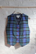 Vintage Waistcoat - Edinburgh Tartan - Size S/M