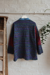 Vintage Coat - Technicolour Knit - Size L/XL