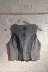 Vintage Waistcoat - Shades Of Grey - Size XS