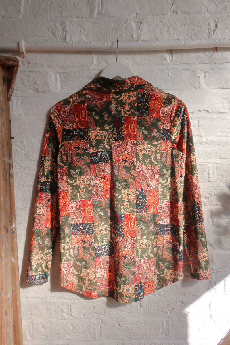 Vintage Shirt - Woodland Fairy Paisley - Size M/L