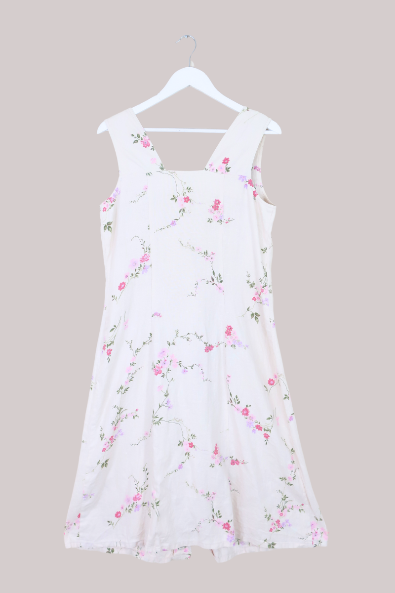 Vintage Dress - Oat Wildflowers - Size M/L