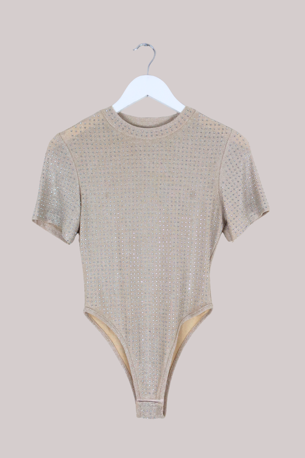 Vintage Bodysuit - Champagne Shimmer - Size M/L
