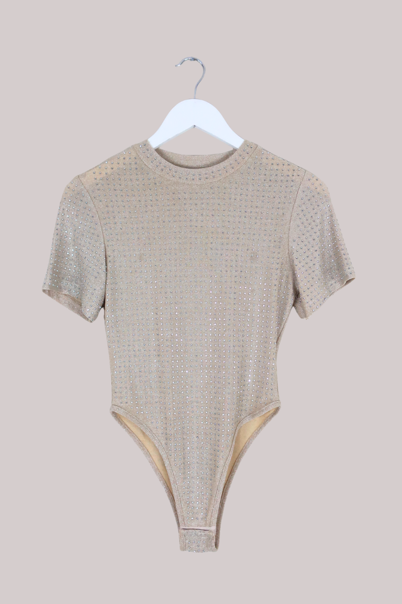 Vintage Bodysuit - Champagne Shimmer - Size M/L