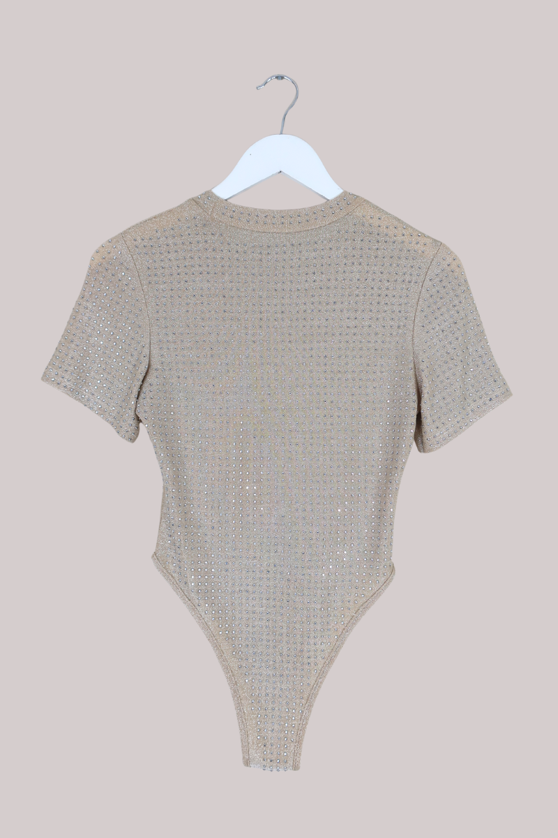 Vintage Bodysuit - Champagne Shimmer - Size M/L