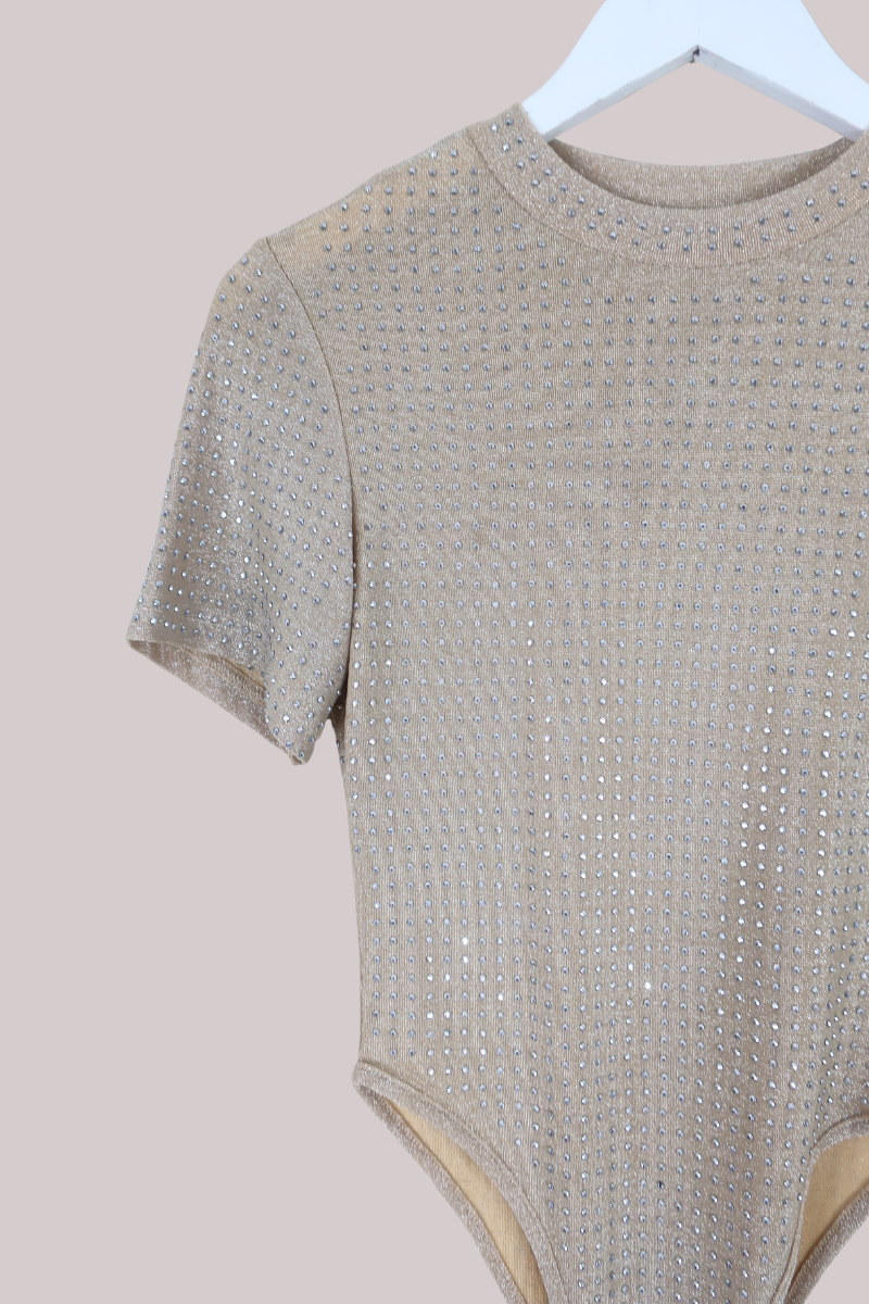 Vintage Bodysuit - Champagne Shimmer - Size M/L