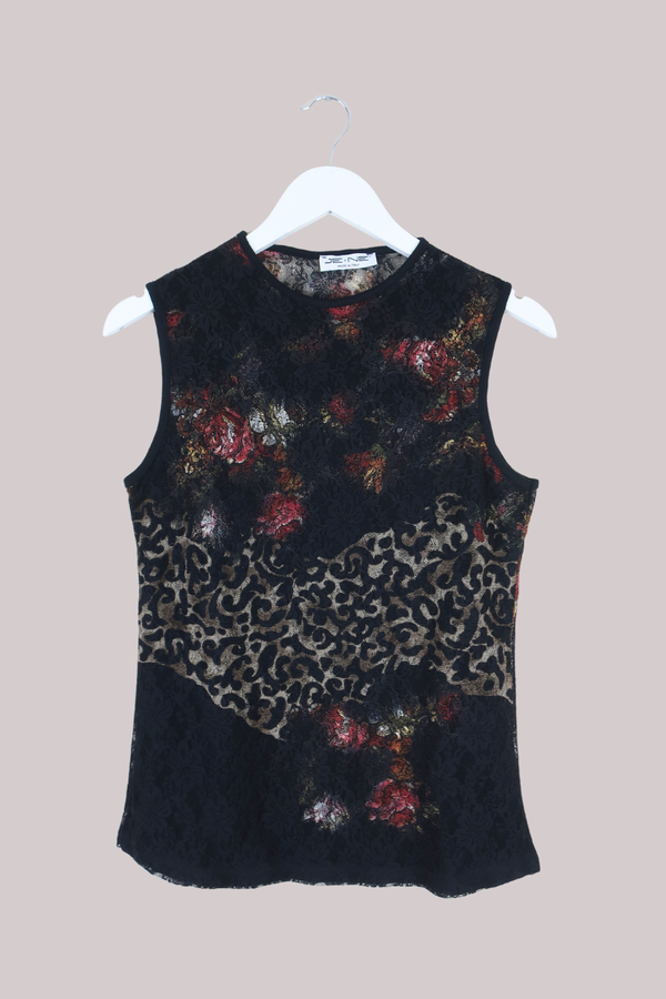 Vintage Top - Animal Print Tapestry - Size M/L