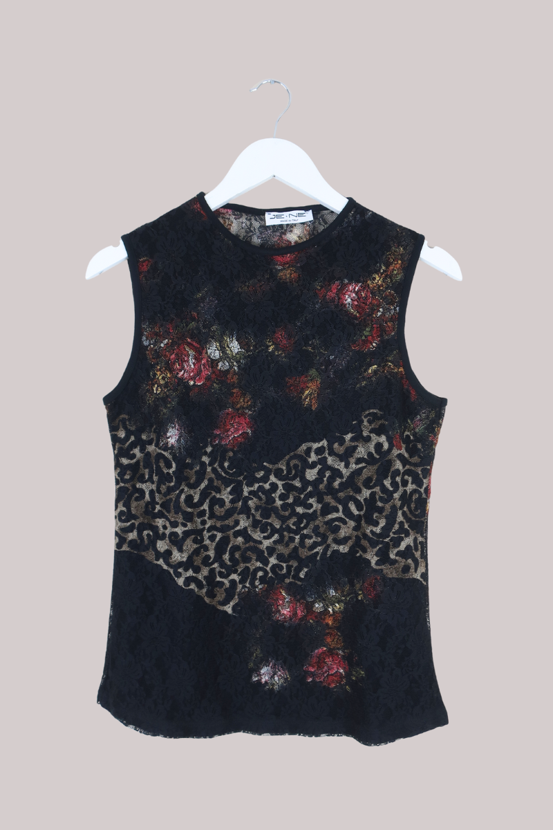 Vintage Top - Animal Print Tapestry - Size M/L