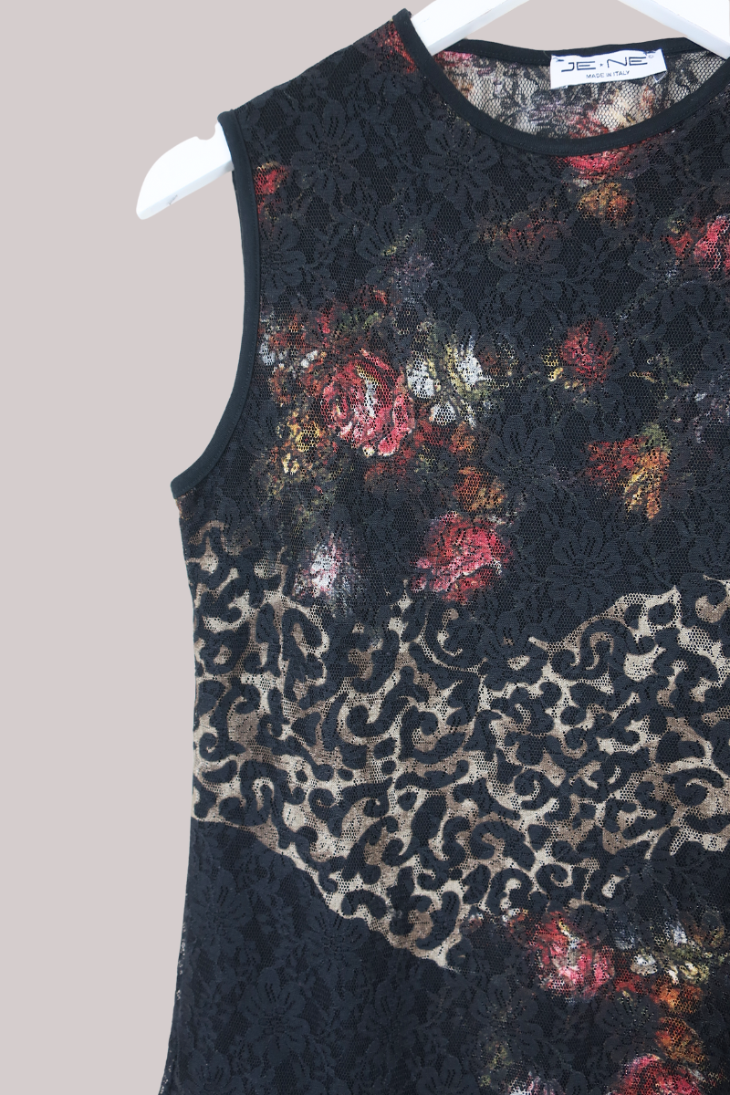 Vintage Top - Animal Print Tapestry - Size M/L