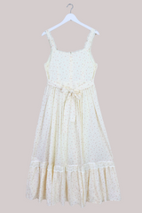 Darcy Maxi Meadow Dress in Rose Trellis Pink