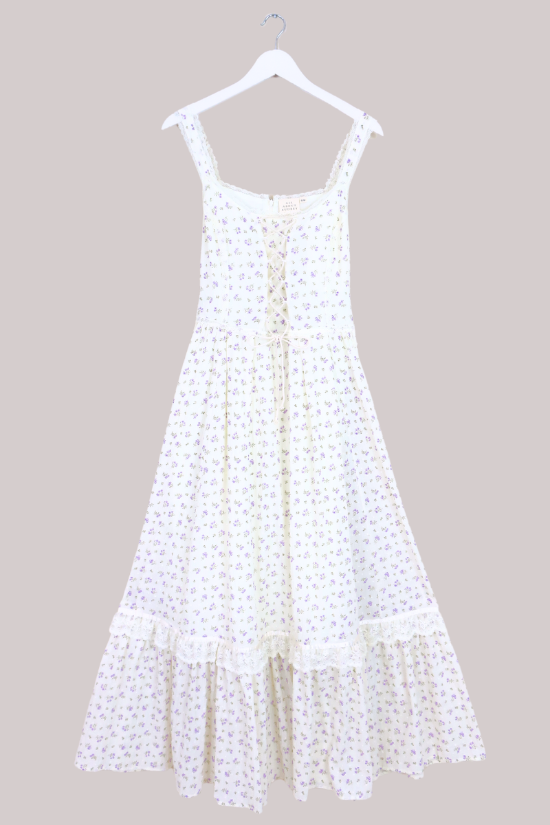 Darcy Maxi Meadow Dress in Wisteria Canopy Purple
