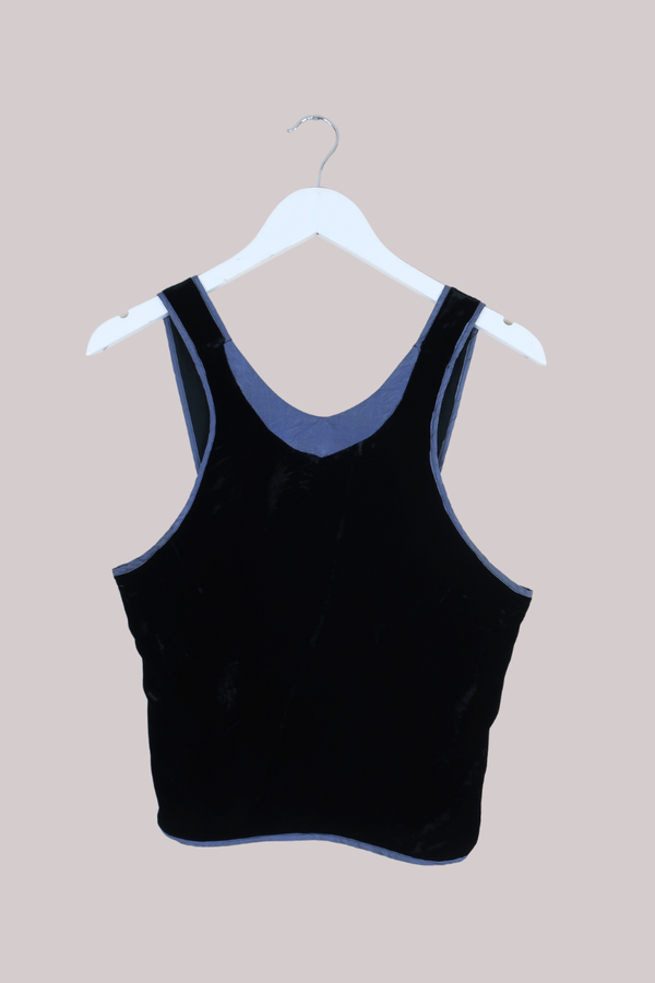 Vintage Top - Midnight Lake Velvet - Size S