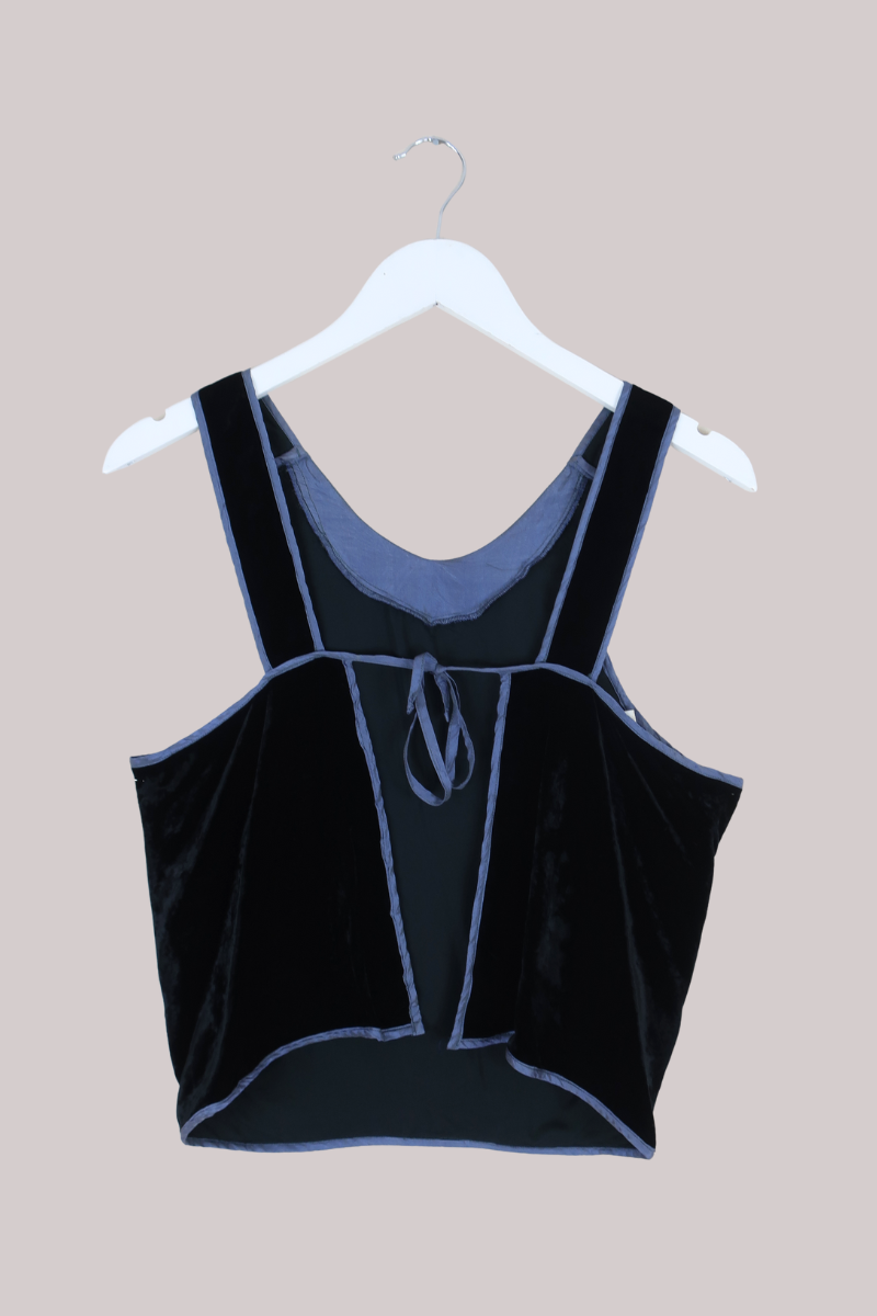 Vintage Top - Midnight Lake Velvet - Size S