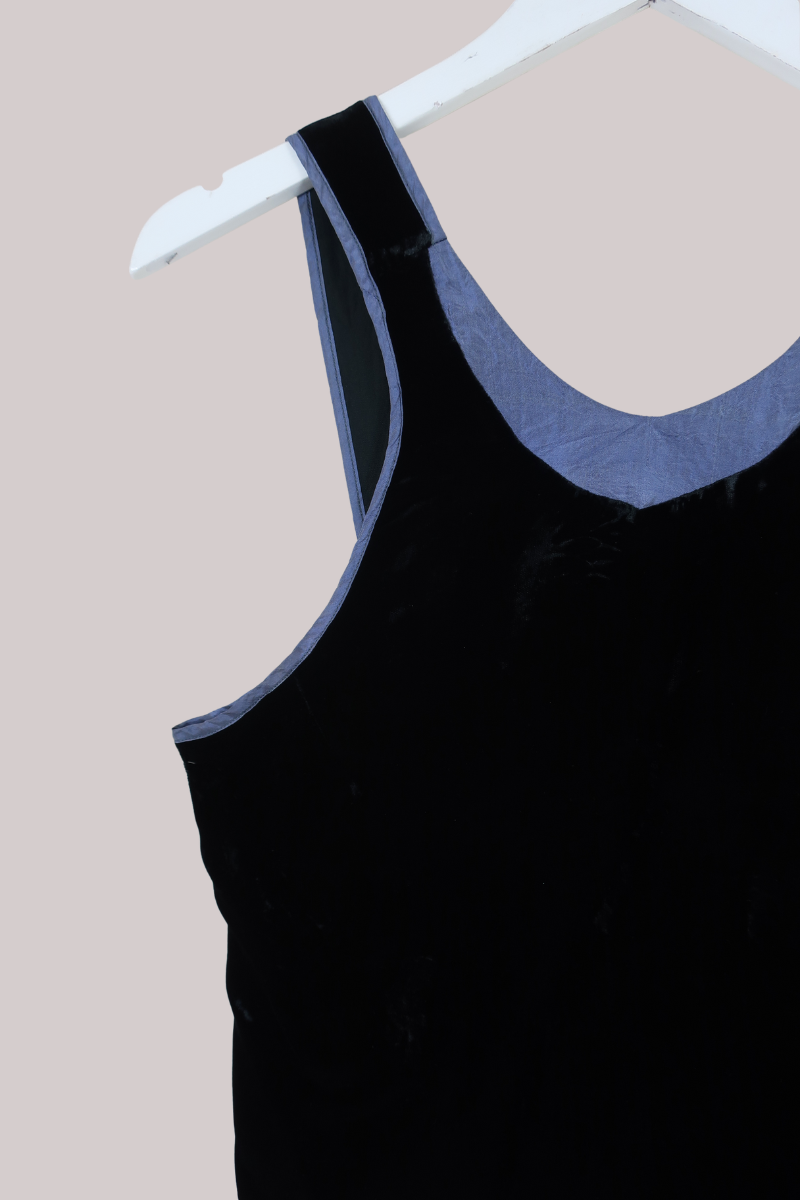 Vintage Top - Midnight Lake Velvet - Size S