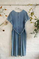 Vintage Scallop Hem Denim Dress - Size XL
