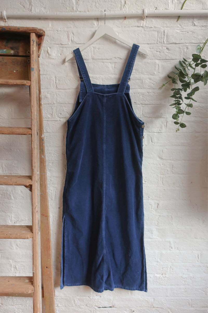 Vintage Dress - Indigo Corduroy - Size M