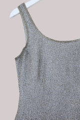 Vintage Beaded Top - Sky Frost - Size S/M