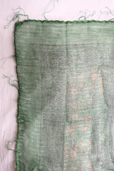 Vintage Indian Cotton Scarf in Woodland