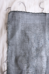 Vintage Indian Cotton Scarf in Jean Blue