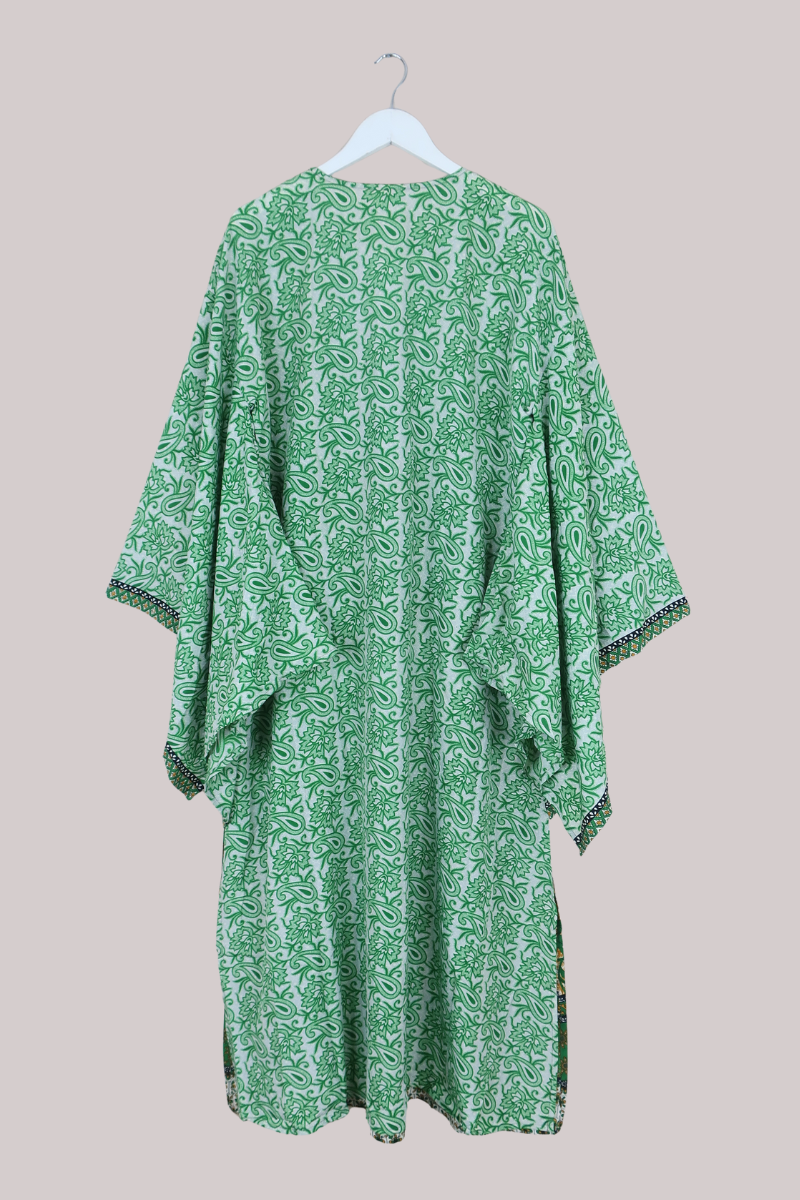 Cassandra Maxi Kaftan in Greener Grass - Size XXL