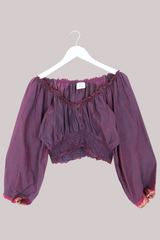 Libra Vintage Cotton Top - Moroccan Mauve - Size S/M