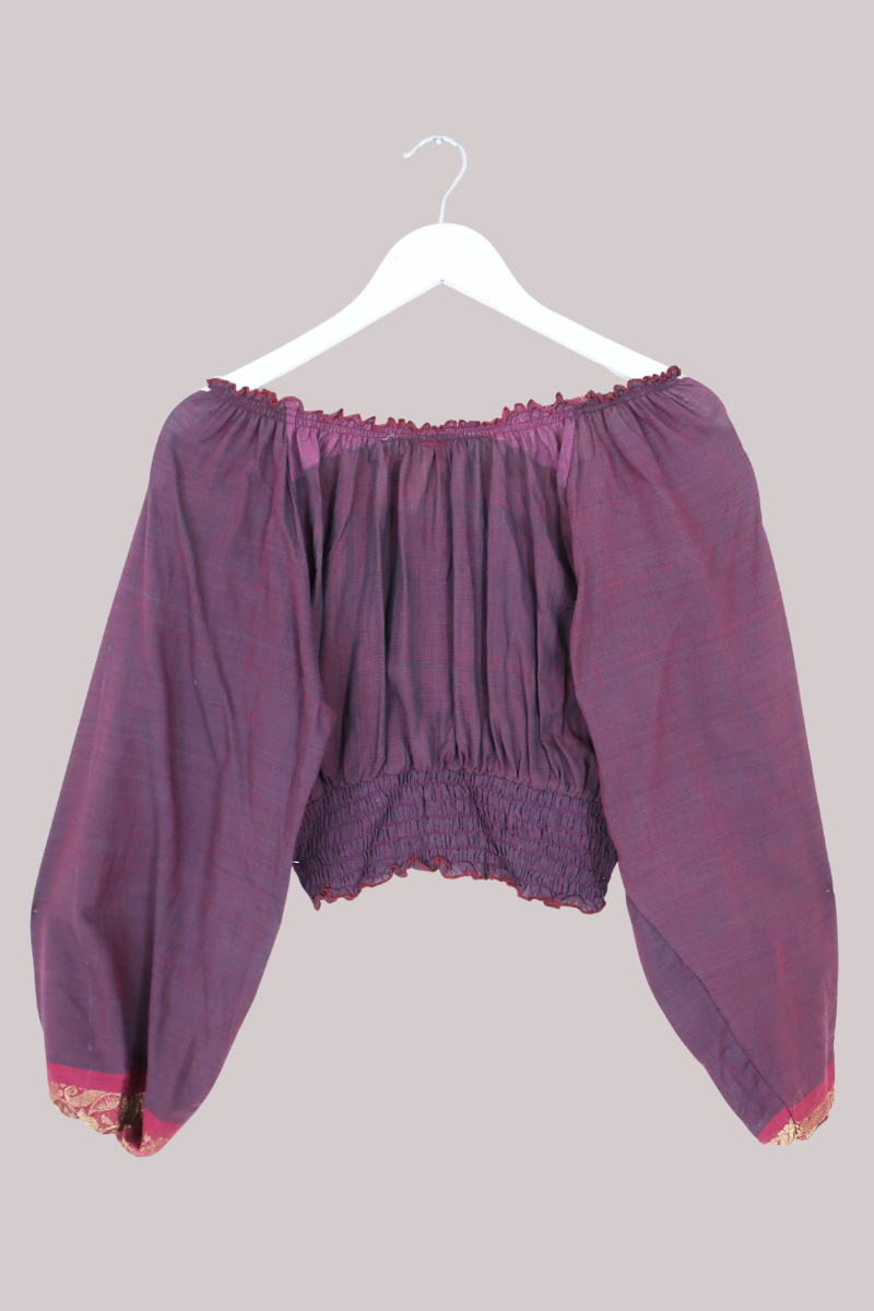 Libra Vintage Cotton Top - Moroccan Mauve - Size S/M