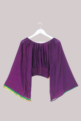 Scorpio Vintage Cotton Top - Mulberry Pine & Gold - Free Size