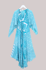 Goddess Pure Silk Dress - Ocean Breeze - Size XL/XXL