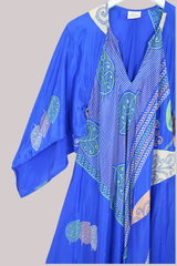 Goddess Vintage Sari Dress - Lily Pad Lake - Size L/XL