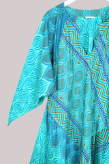 Goddess Pure Silk Dress - Du Lac Bleu - Size S/M