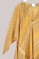 Goddess Pure Silk Dress - Sunflower Conservatory - Size M/L