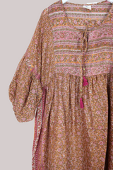 Daisy Vintage Cotton Maxi Dress - Last of the Summer Amber - Size XXL