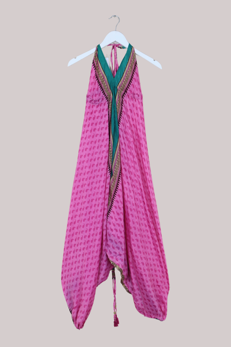 Medusa Harem Jumpsuit in Tulip Petal Pink - Free Size M/L