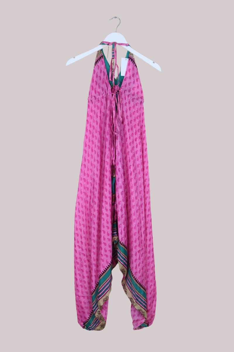 Medusa Harem Jumpsuit in Tulip Petal Pink - Free Size M/L
