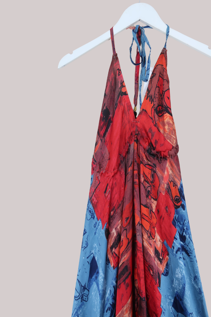 Medusa Harem Jumpsuit in Rose Petal Water - Free Size L