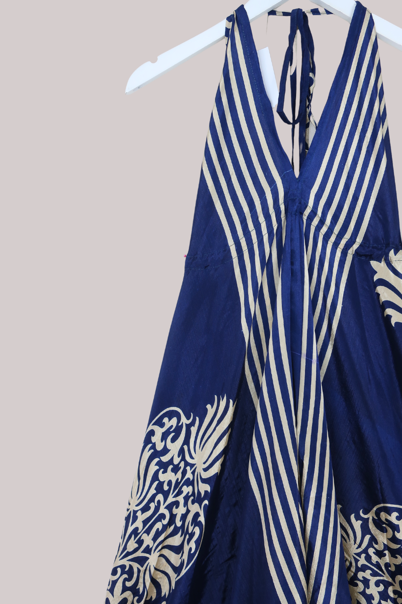 Medusa Harem Jumpsuit in Antique Navy - Free Size XL