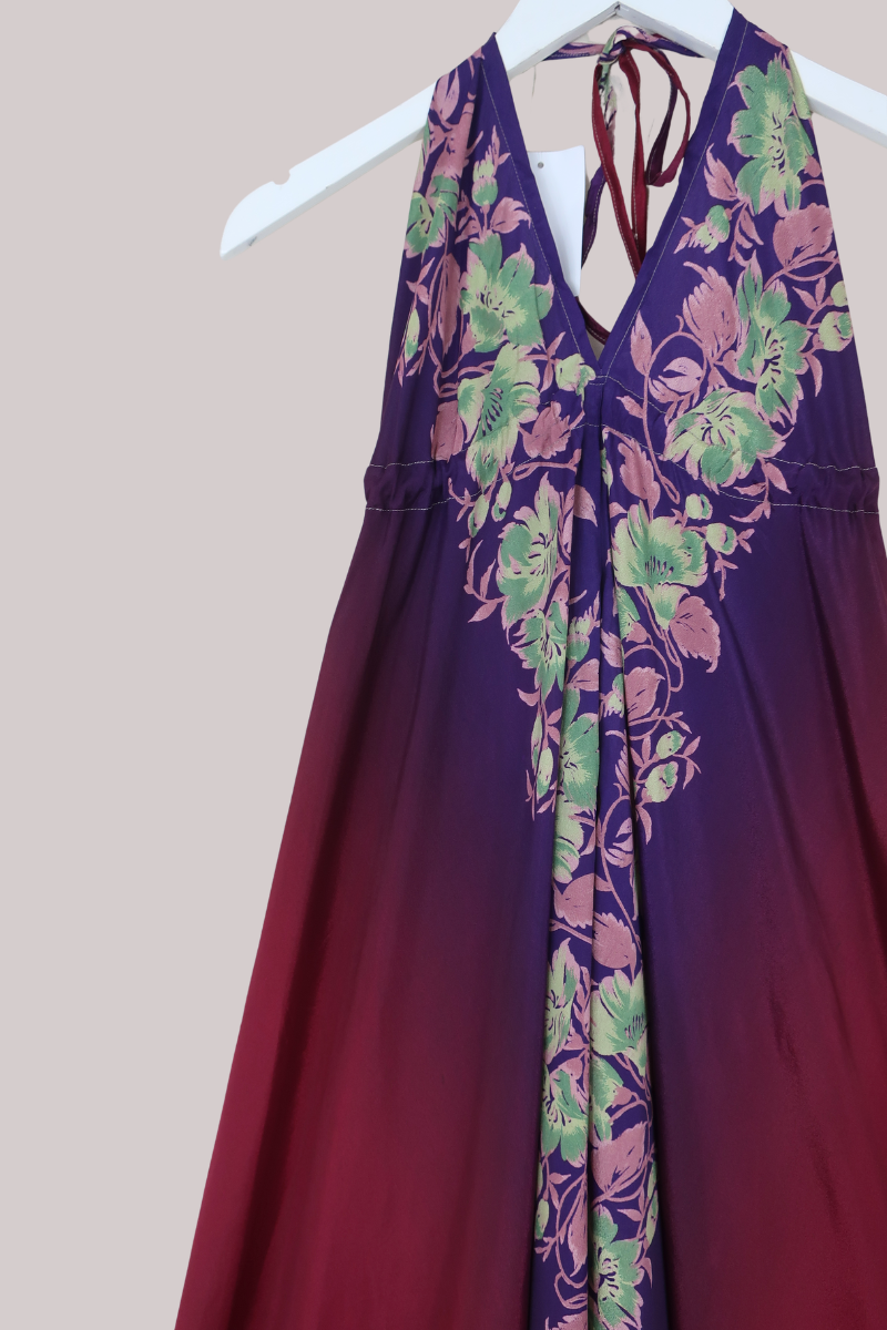 Medusa Harem Jumpsuit in Vintage Merlot - Free Size S/M