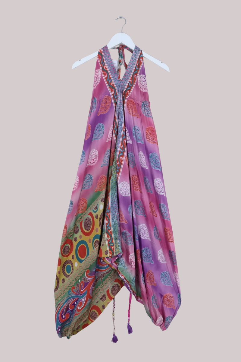 Medusa Harem Jumpsuit in Lavender Haze - Free Size L