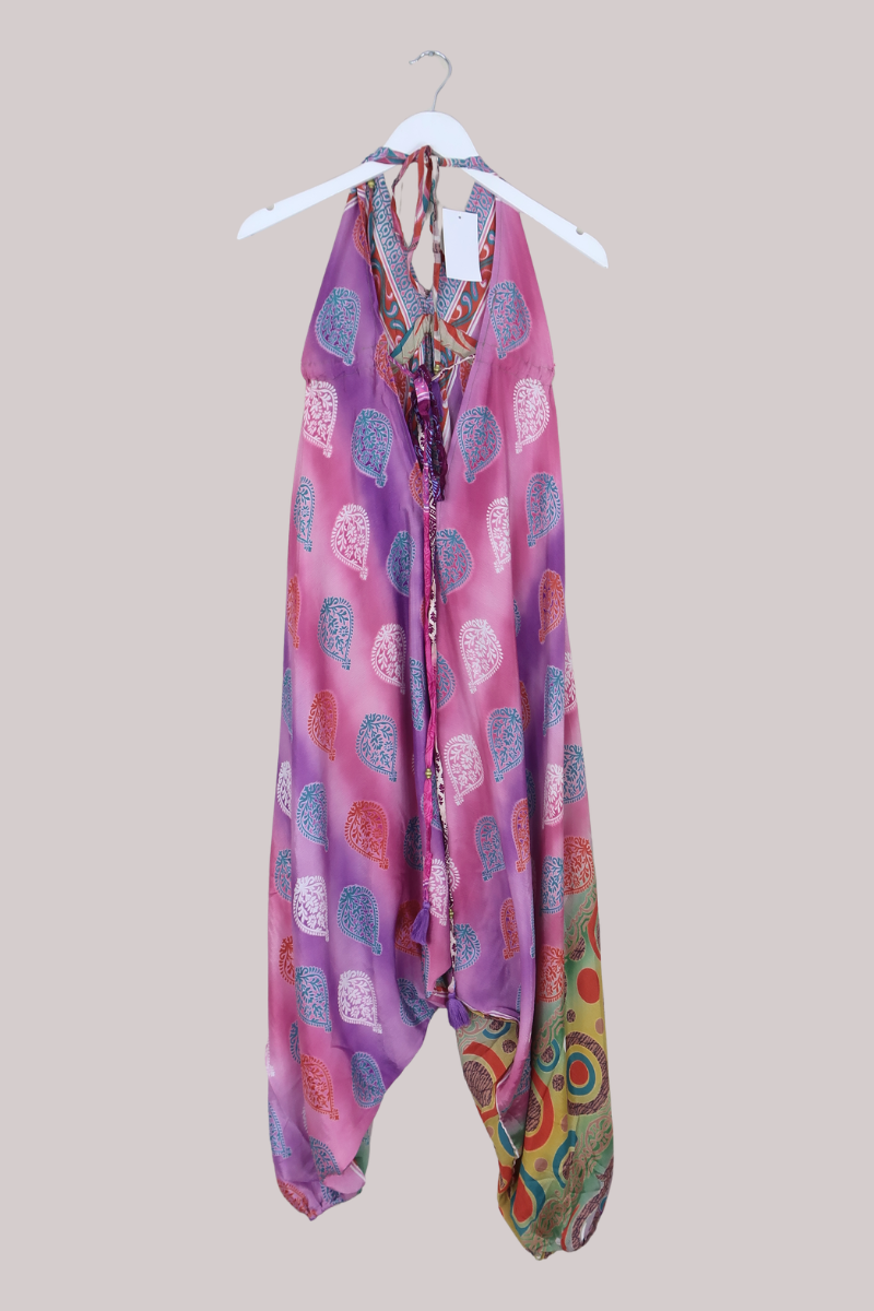 Medusa Harem Jumpsuit in Lavender Haze - Free Size L