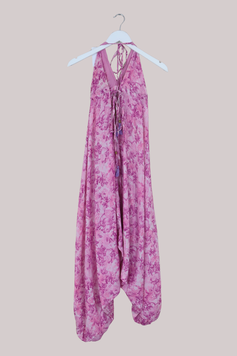Medusa Harem Jumpsuit in Blooming Lilac Watercolour - Free Size M/L