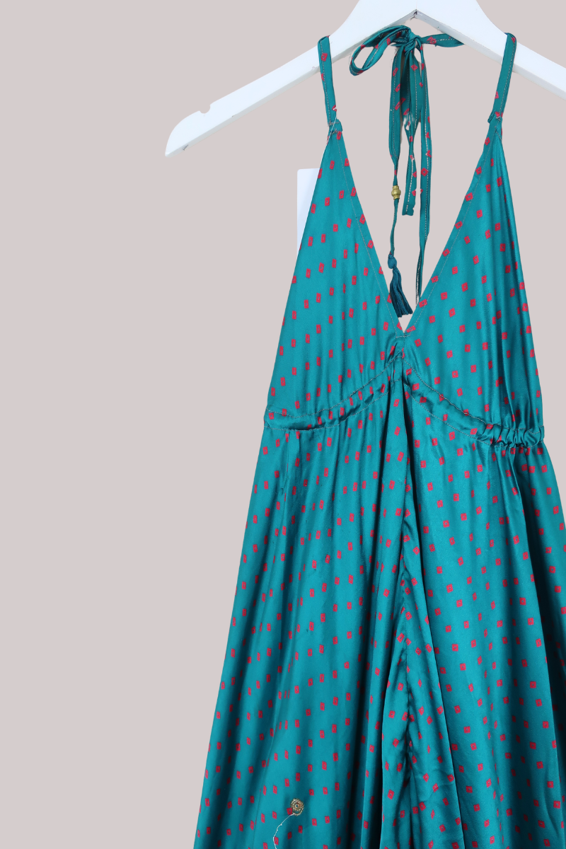 Medusa Harem Jumpsuit in Seafoam Teal - Free Size M/L