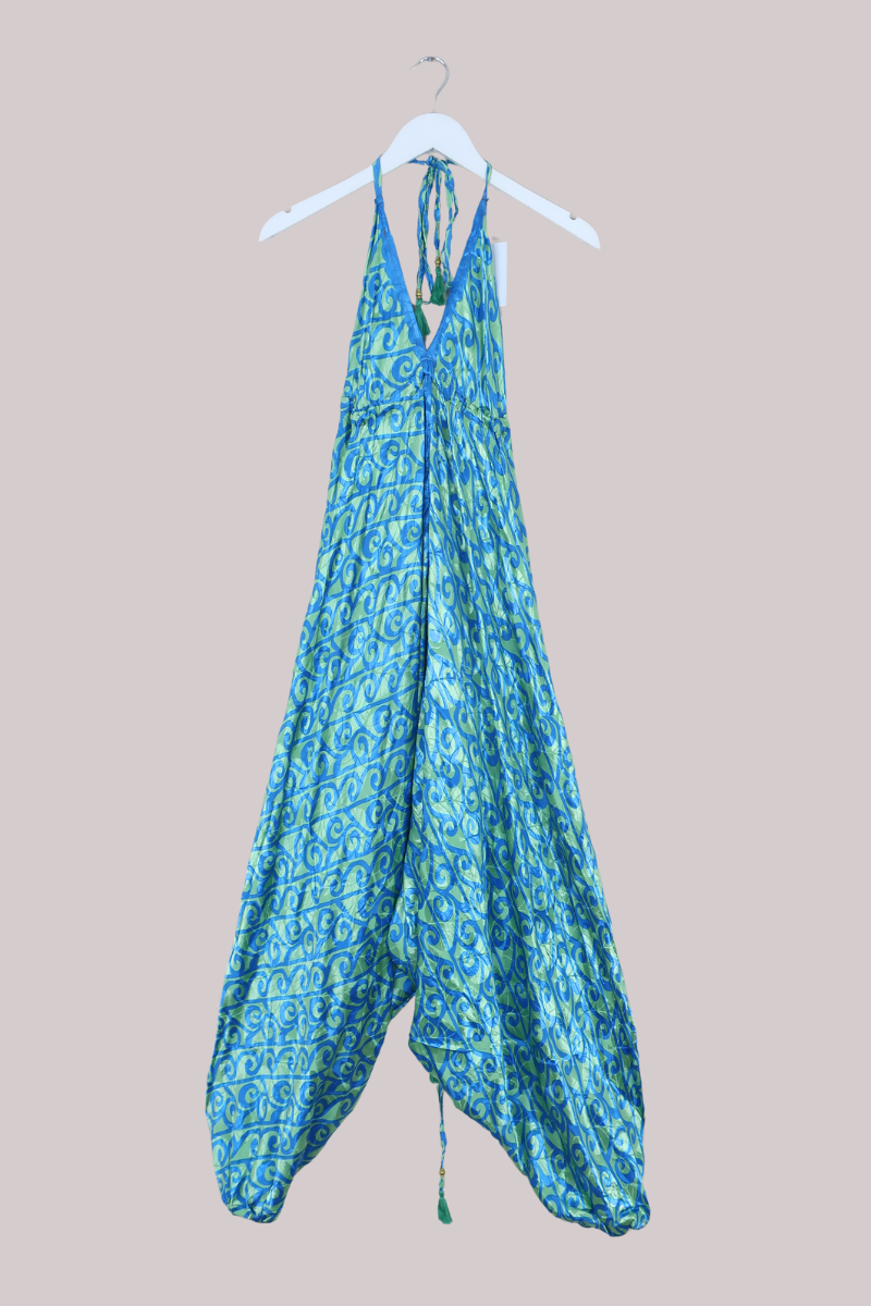 Medusa Harem Jumpsuit in Shimmering Whirlpool - Free Size M/L