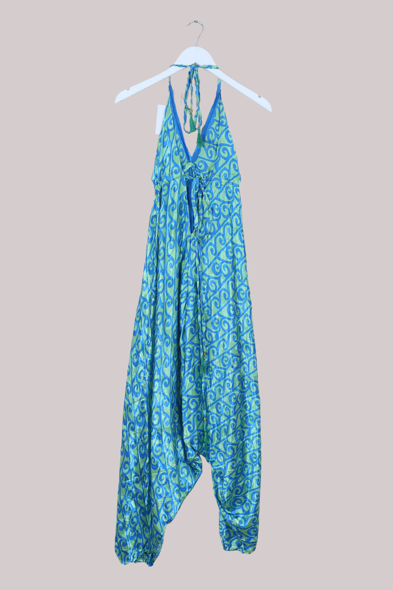 Medusa Harem Jumpsuit in Shimmering Whirlpool - Free Size M/L