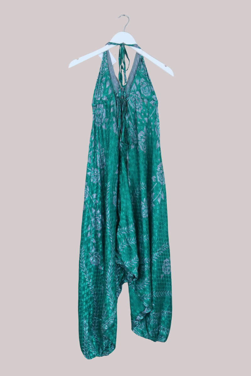 Medusa Harem Jumpsuit in Under The Teal Water - Free Size M/L