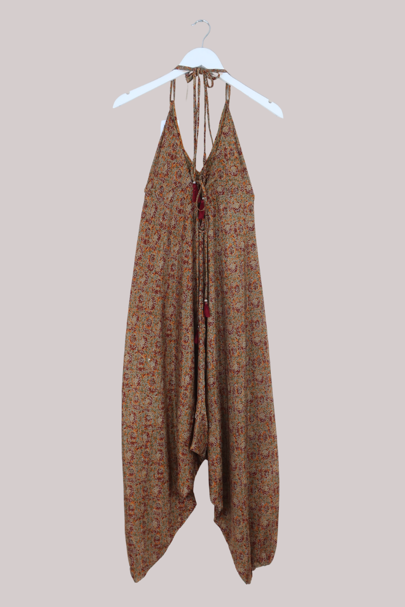 Medusa Harem Jumpsuit in Fire Island Florals - Free Size S/M