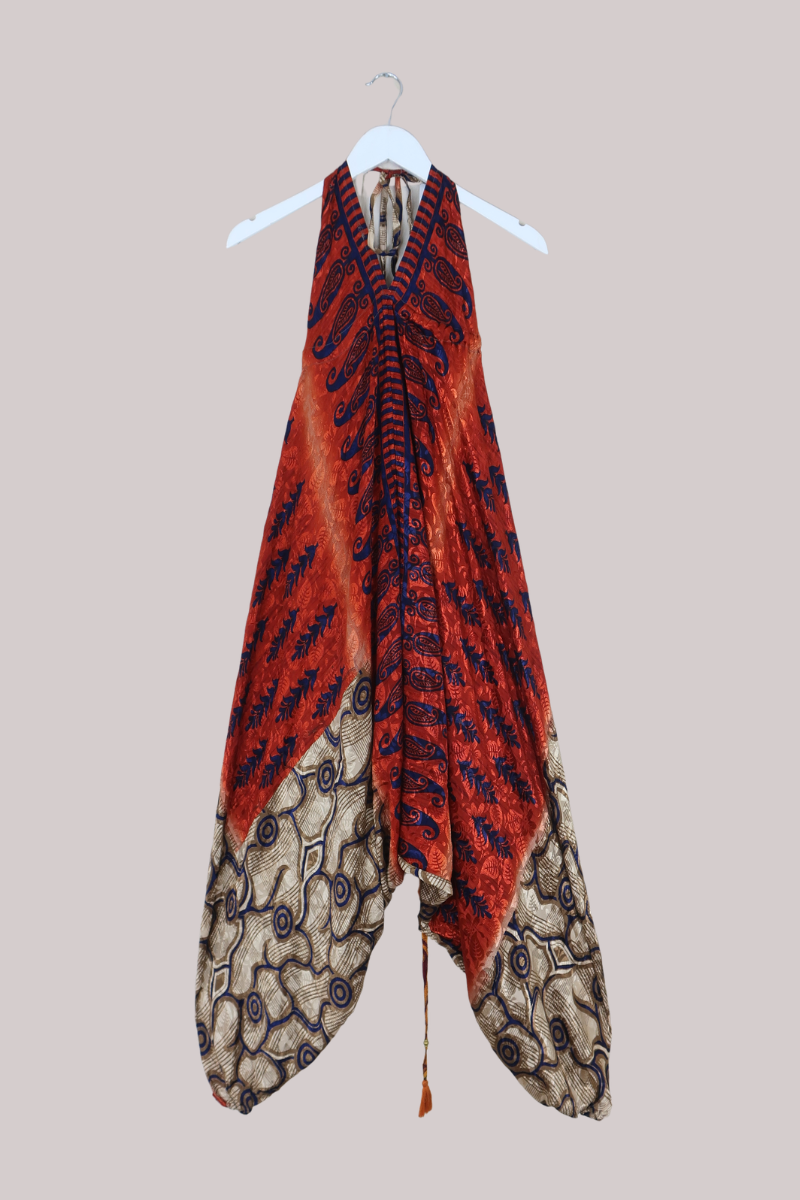 Medusa Harem Jumpsuit in Sunfyre Paisley - Free Size L/XL