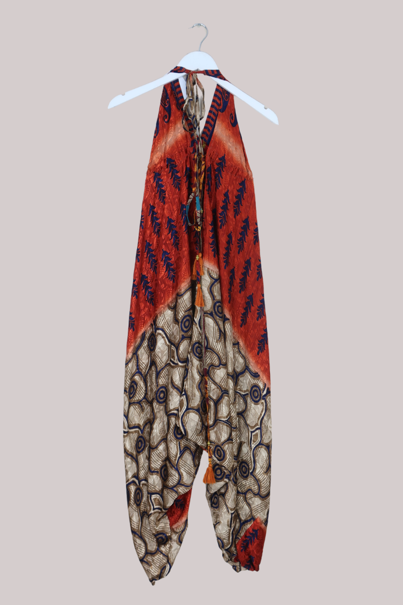 Medusa Harem Jumpsuit in Sunfyre Paisley - Free Size L/XL