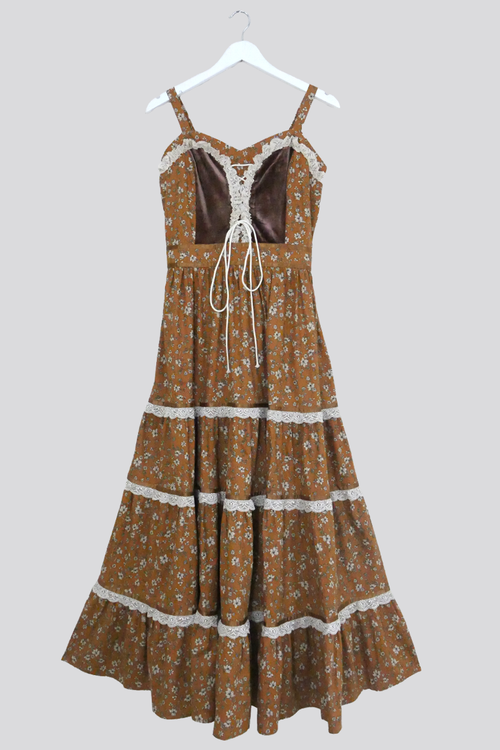 Darcy Maxi Dress in Forest Fawn Brown | All About Audrey – All