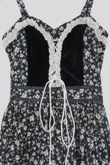 Darcy Maxi Dress in Gothic Galloway Black by All About Audrey